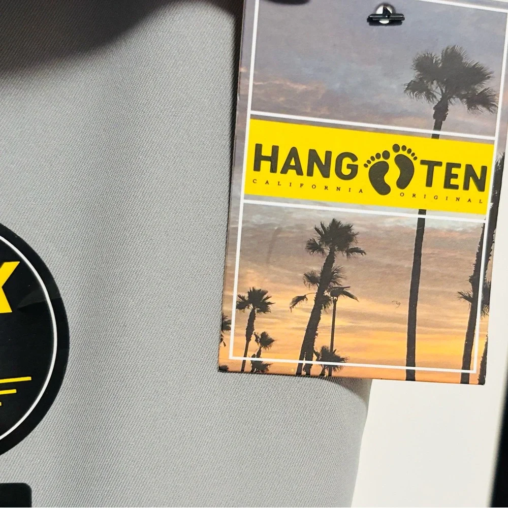 NWT [Hang Ten] Performance Athletic Drawstring Joggers Grey Youth Boys Sz 14/16 - Picture 5 of 10